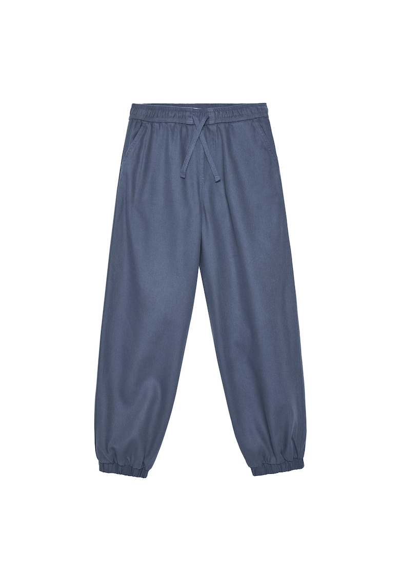 Pantaloni copii - bleumarin - bumbac-lyocell