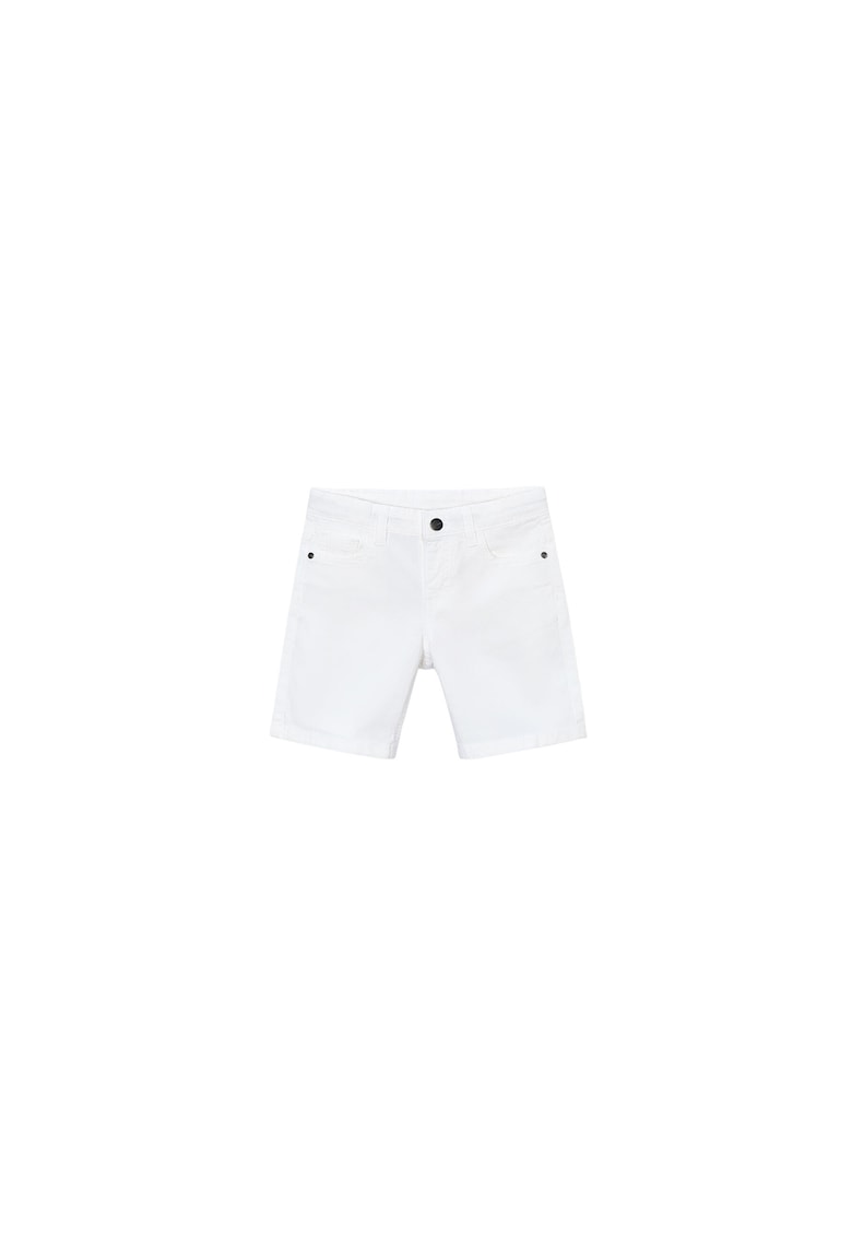 Pantaloni scurți bumbac alb copii - Alb