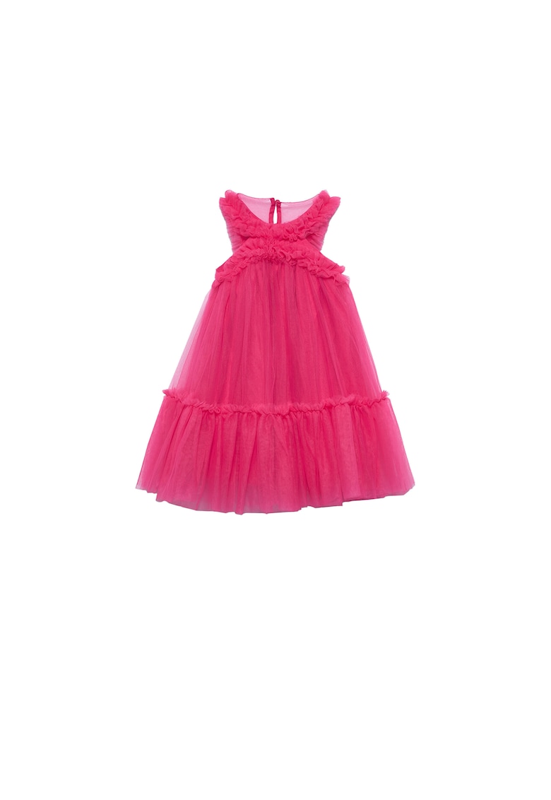 Rochie fete - eleganta - roz - poliamida