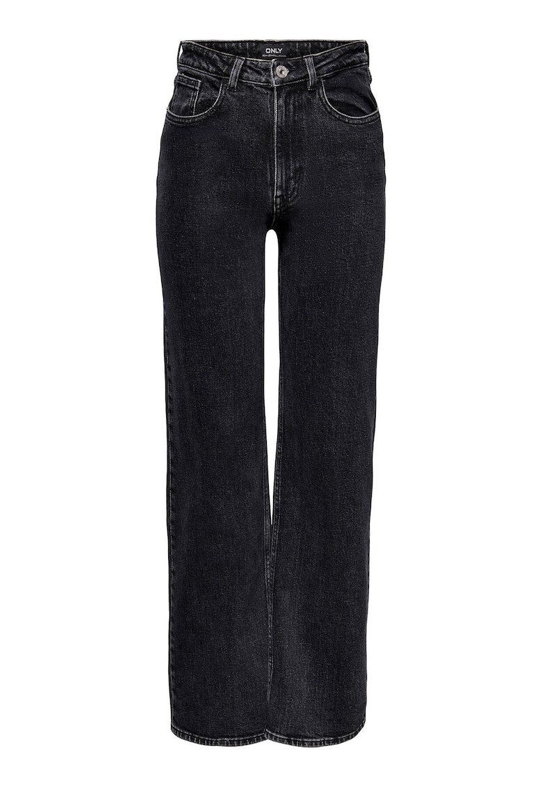 Blugi dama - bumbac organic - negru - fermoar