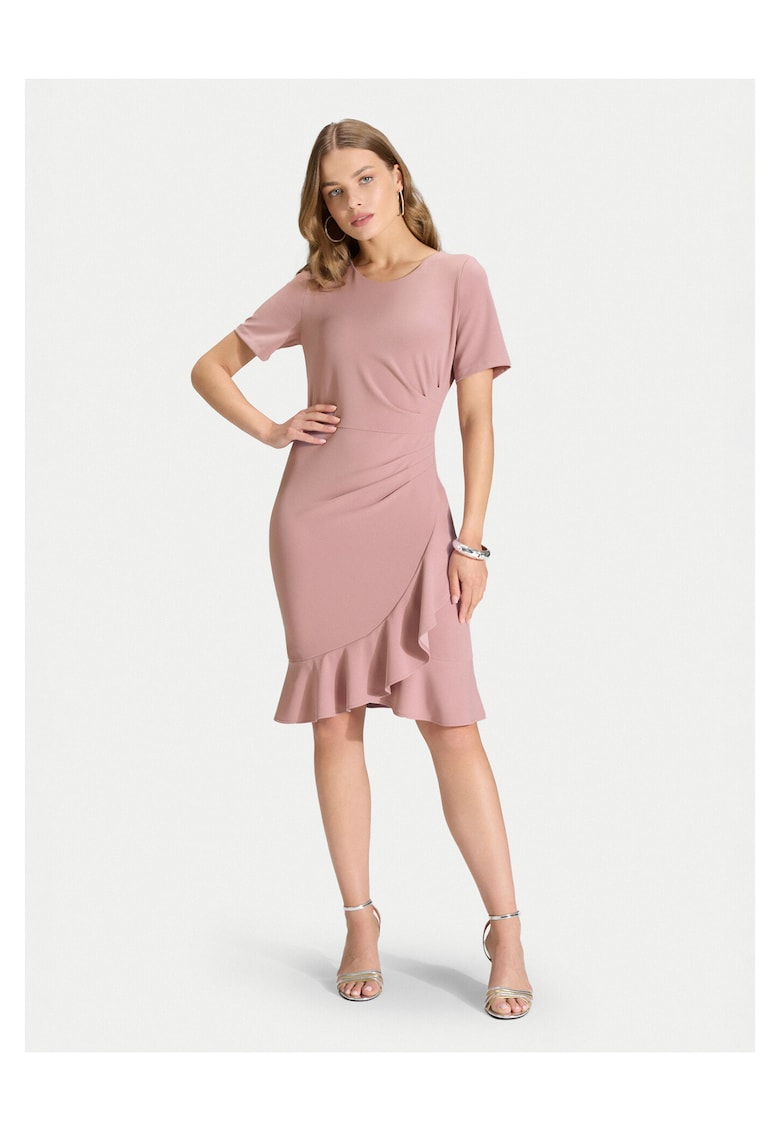 Rochie cocktail roz - Roz