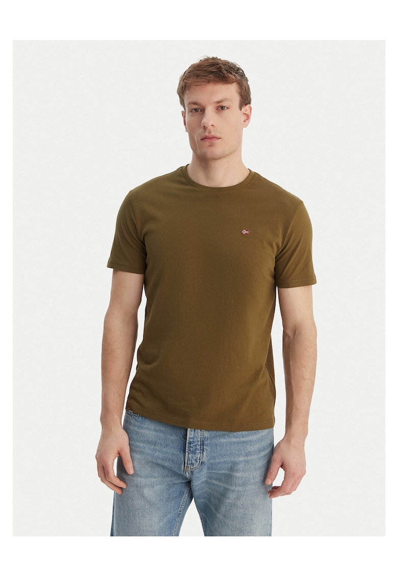 Tricou Barbati - din Bumbac - Verde