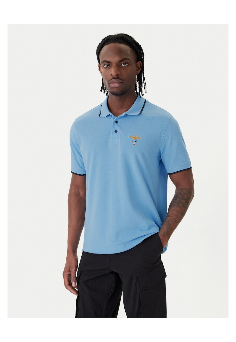 Tricou barbati - bumbac - albastruqwfwqfwq - Albastru