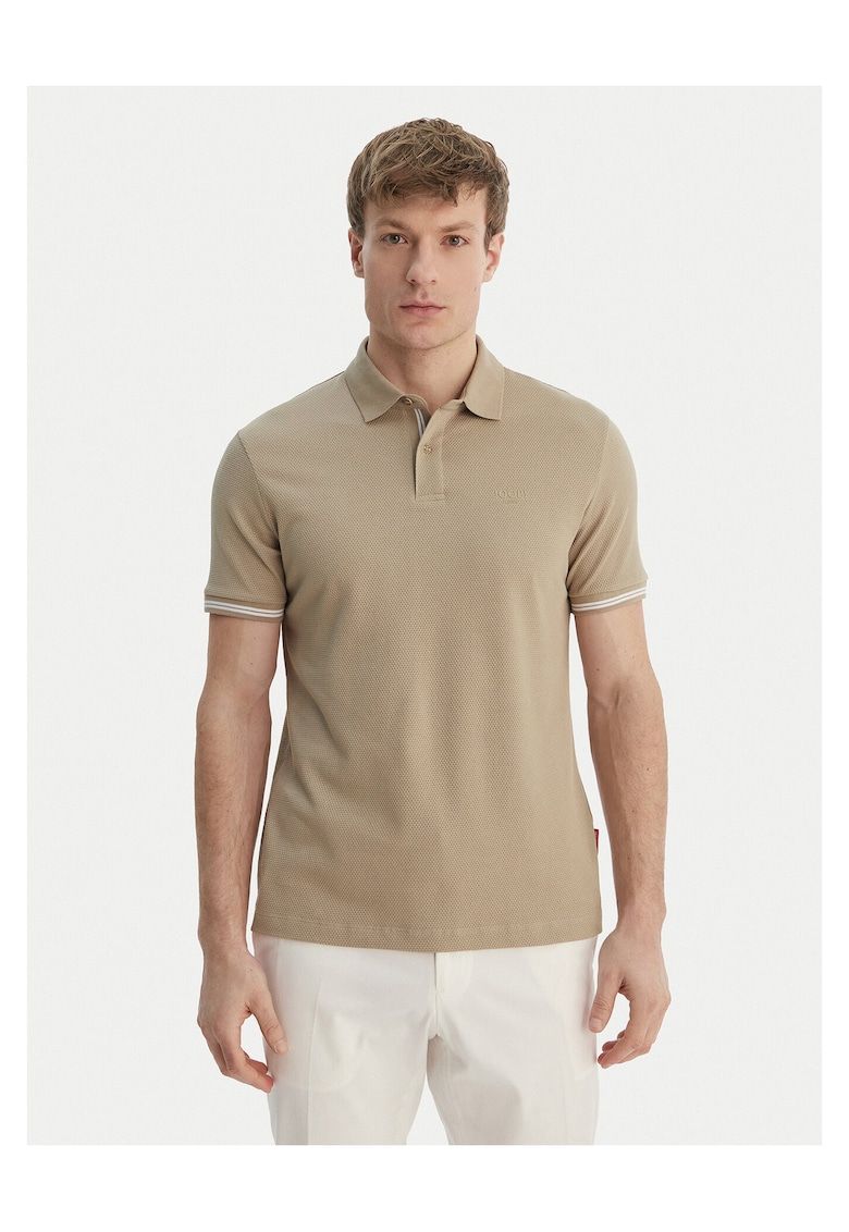 Tricou barbati - bumbac - bej - 98% bumbac - 2% elastan - Bej