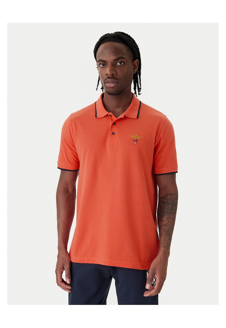 Tricou barbati - bumbac portocaliu - Portocaliu