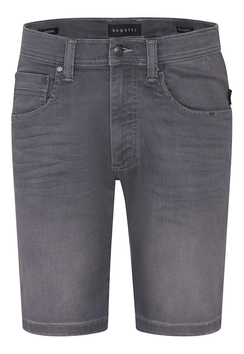 Pantaloni scurti barbati - denim - gri - bumbac