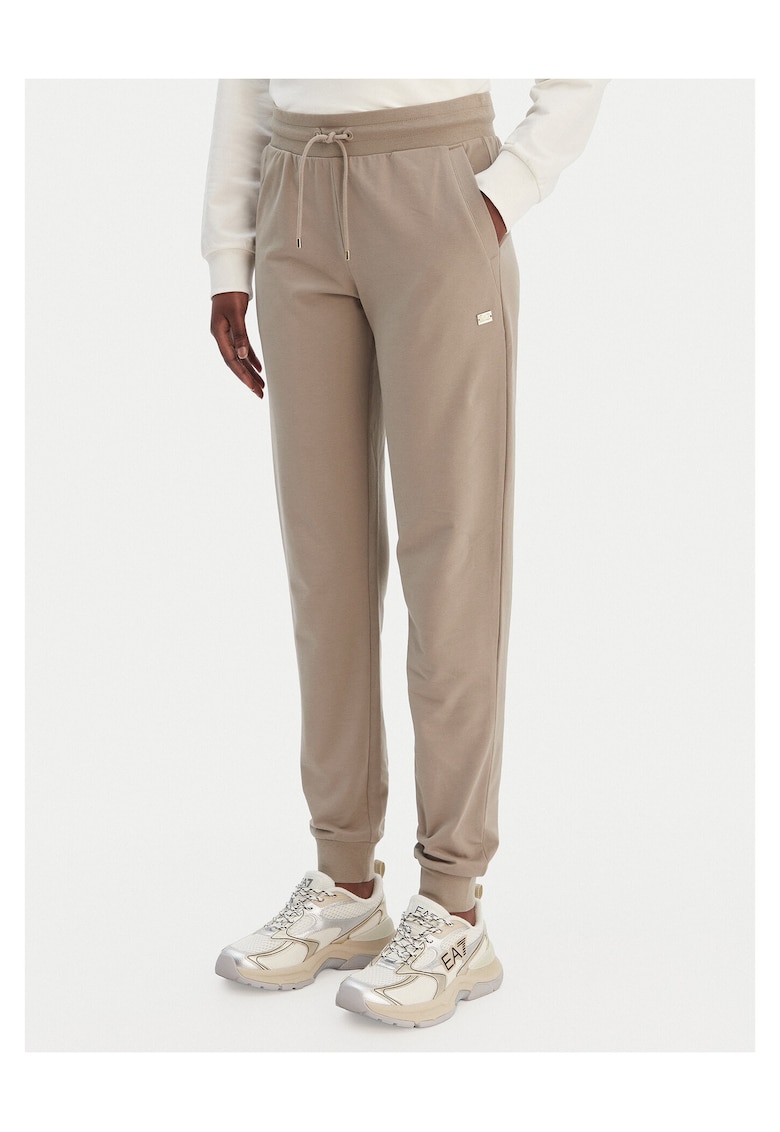 Pantaloni dama - bumbac - bej