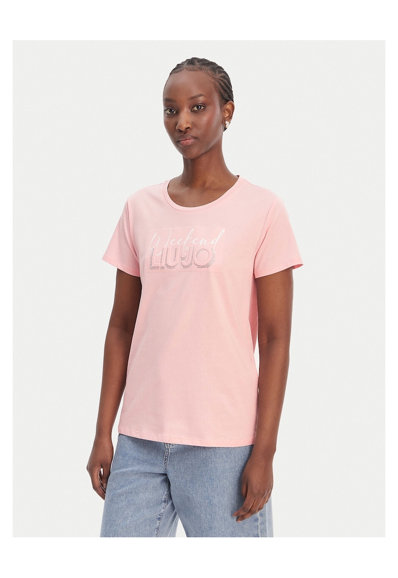Tricou dama bumbac - roz