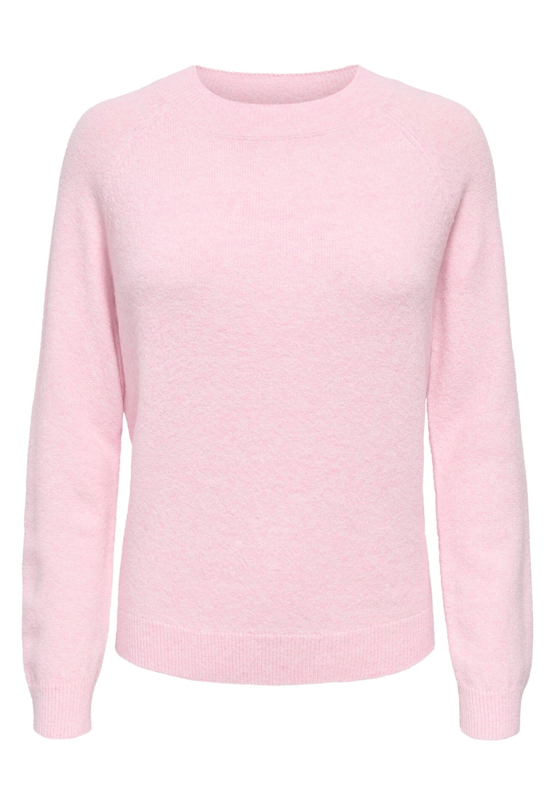 Pulover dama - roz - 50% poliester reciclat - 43% poliester -