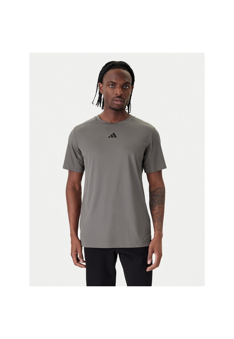Tricou sport barbati - gri - poliester reciclat