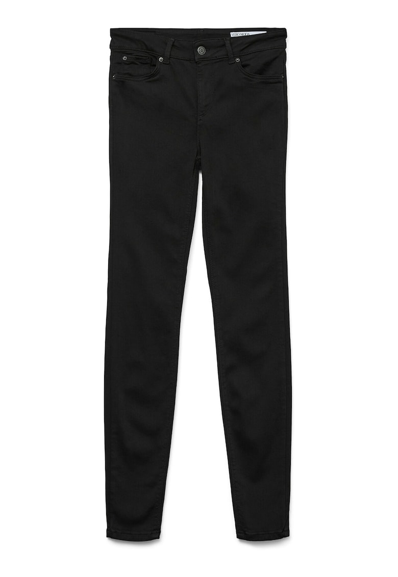 Blugi dama - negru - material modal - inchidere fermoar - Negru