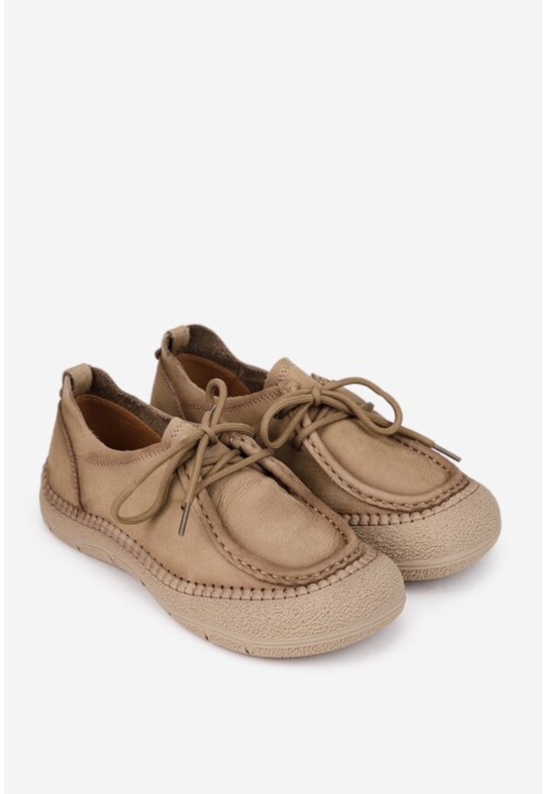 Pantofi din piele bej - Bej