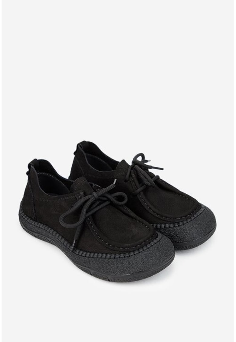 Pantofi dama din piele - Negru