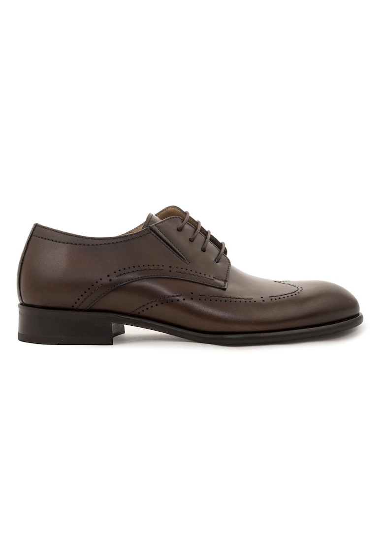 Pantofi bărbați BETTO - piele naturală - maro cognac - Maro cognac