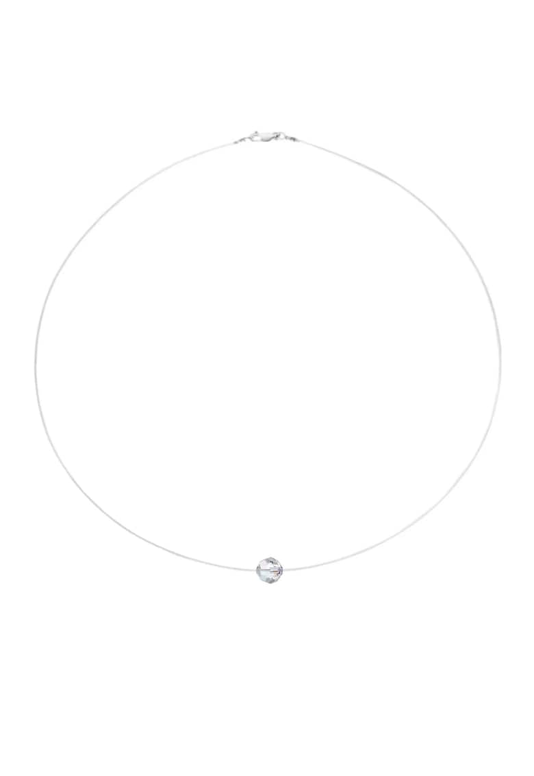 Colier fir transparent cu Cristal Preciosa Transparent AB