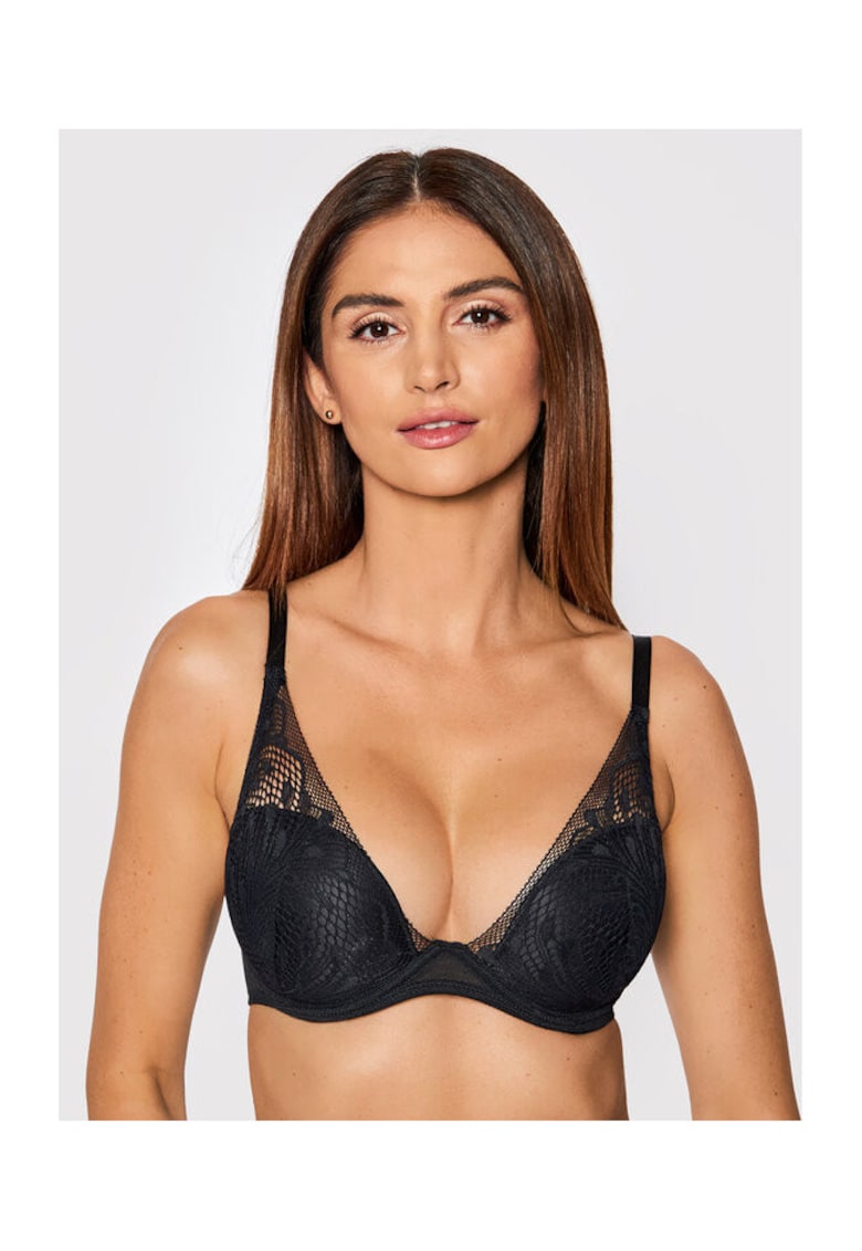 Sutien cu armatura - negru - poliamida -