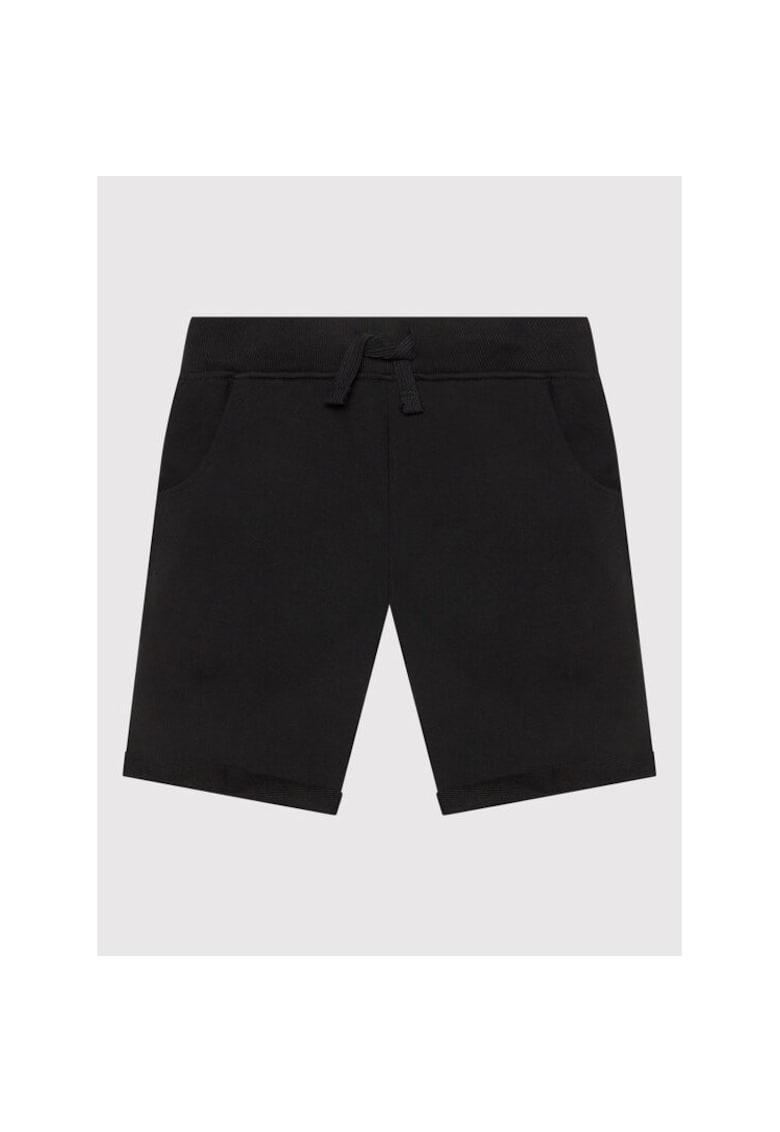 Pantaloni scurti copii - bumbac - elastic - 56487 - Negru