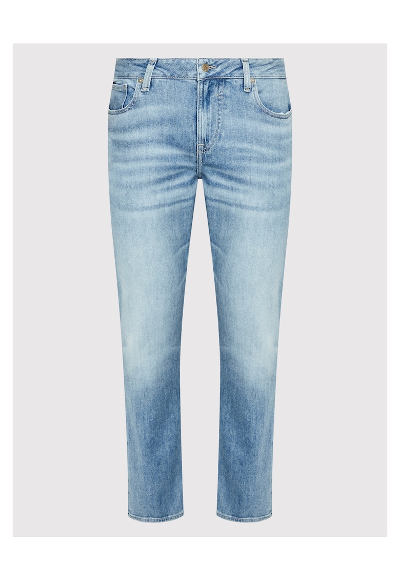 Blugi barbati - slim fit - albastru - bumbac -