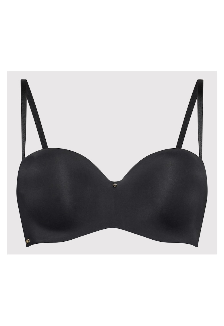 Sutien bardota negru - 58% poliamida - 21% poliester - 21% elastan -