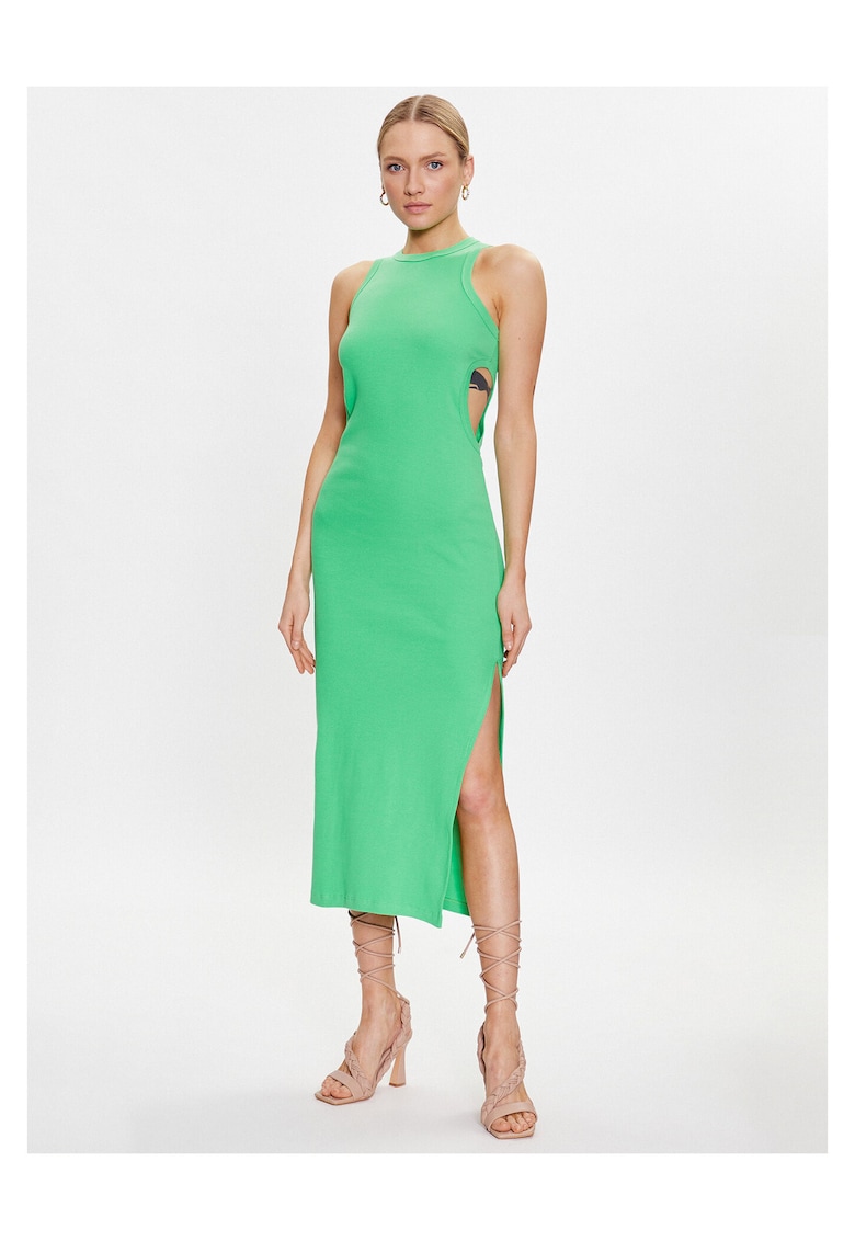 Rochie de vara pentru femei - Bumbac - Verde -