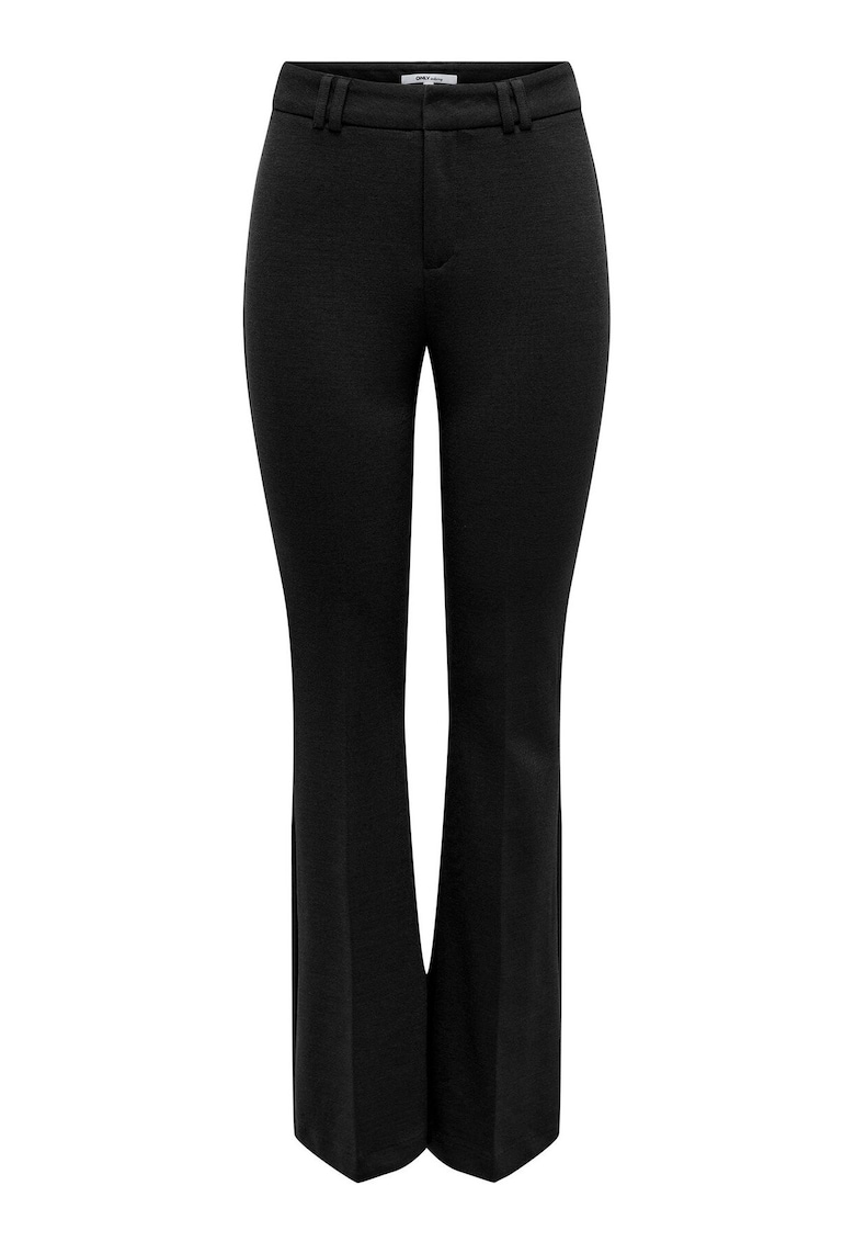 Pantaloni dama - poliester - evazati - negru
