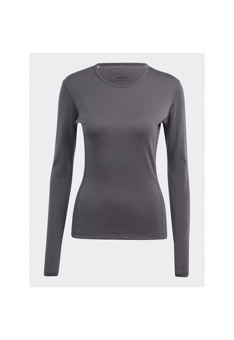 Bluza sport dama - termoactiva - lana merinos - gri -