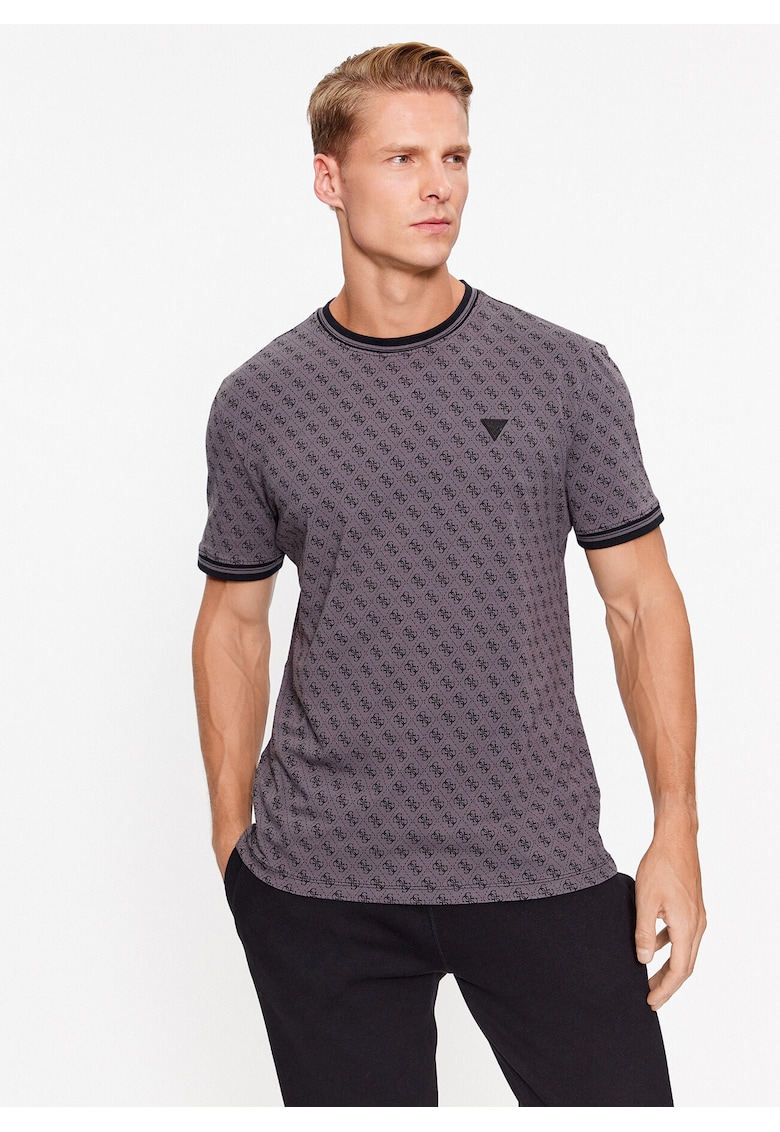 Tricou barbati - bumbac - negru - 95% bumbac - 5% elastan -
