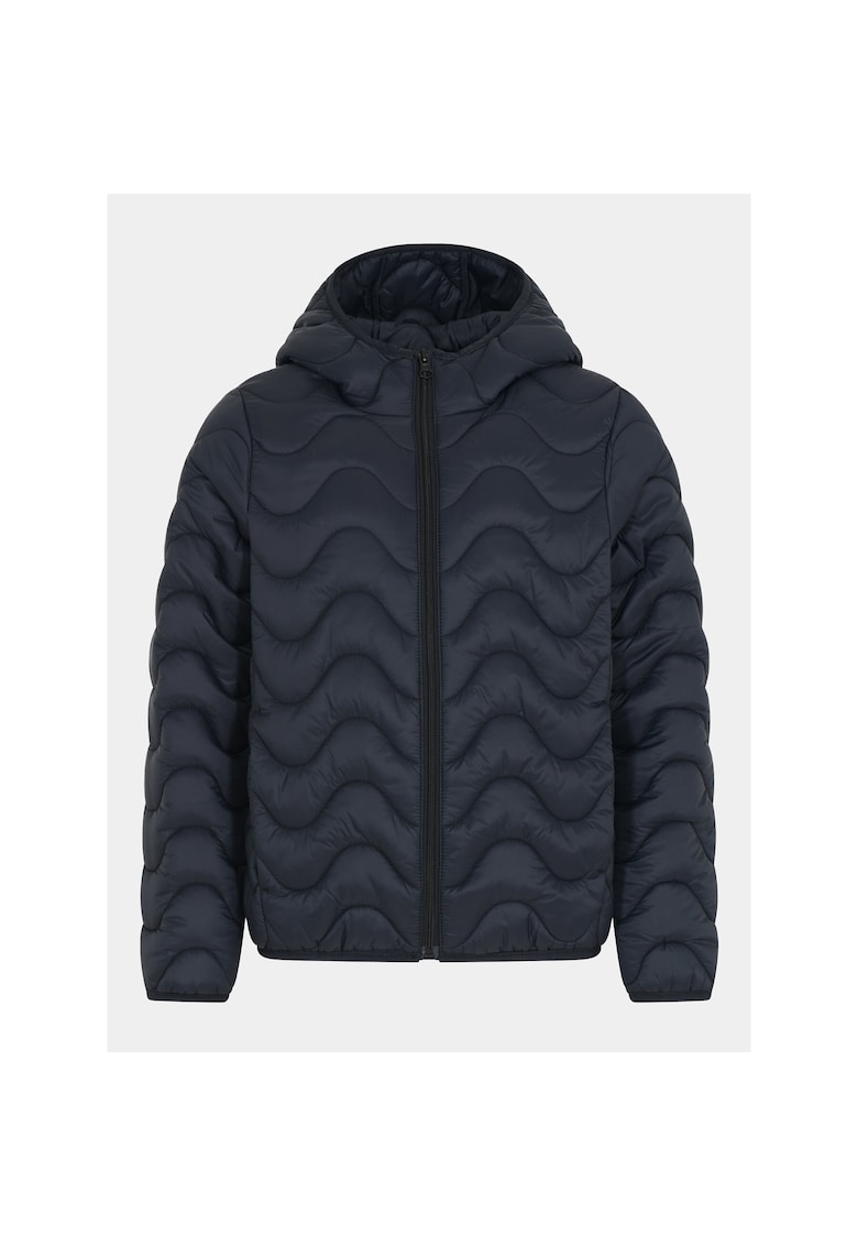 Geaca de tranzitie copii - neagra - nylon - fermoar