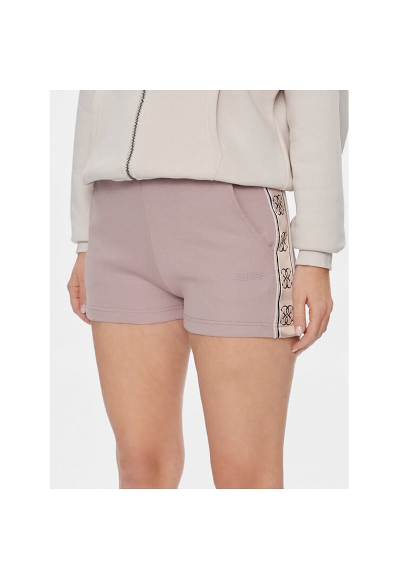 Pantaloni sport dama - bej - bumbac si poliester reciclat -