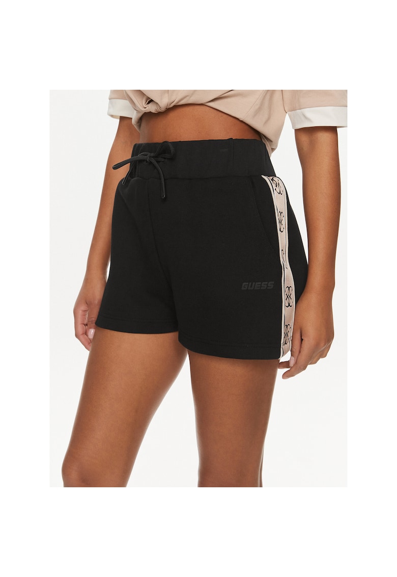 Pantaloni sport dama - negru - bumbac si poliester reciclat -