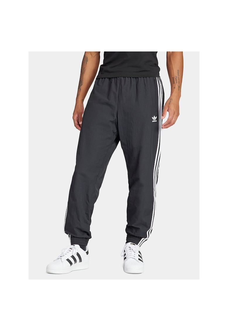 Pantaloni sport barbati - poliamida reciclata - negru -