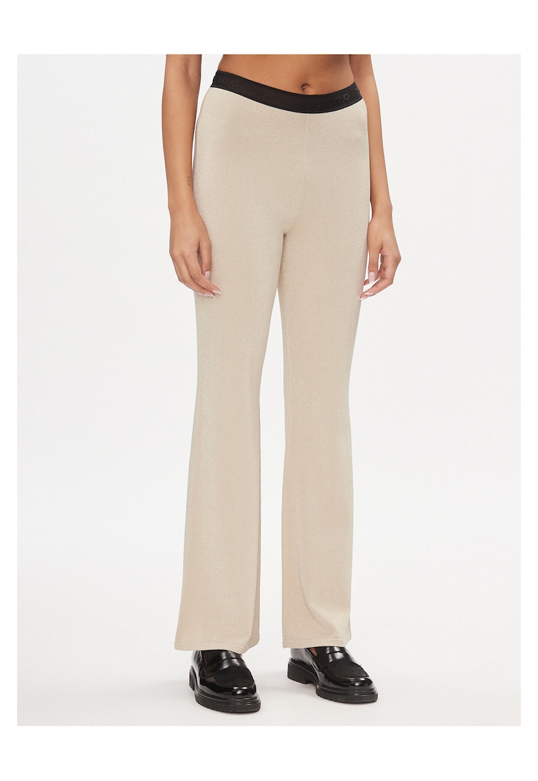 Pantaloni dama - material viscoza - bej