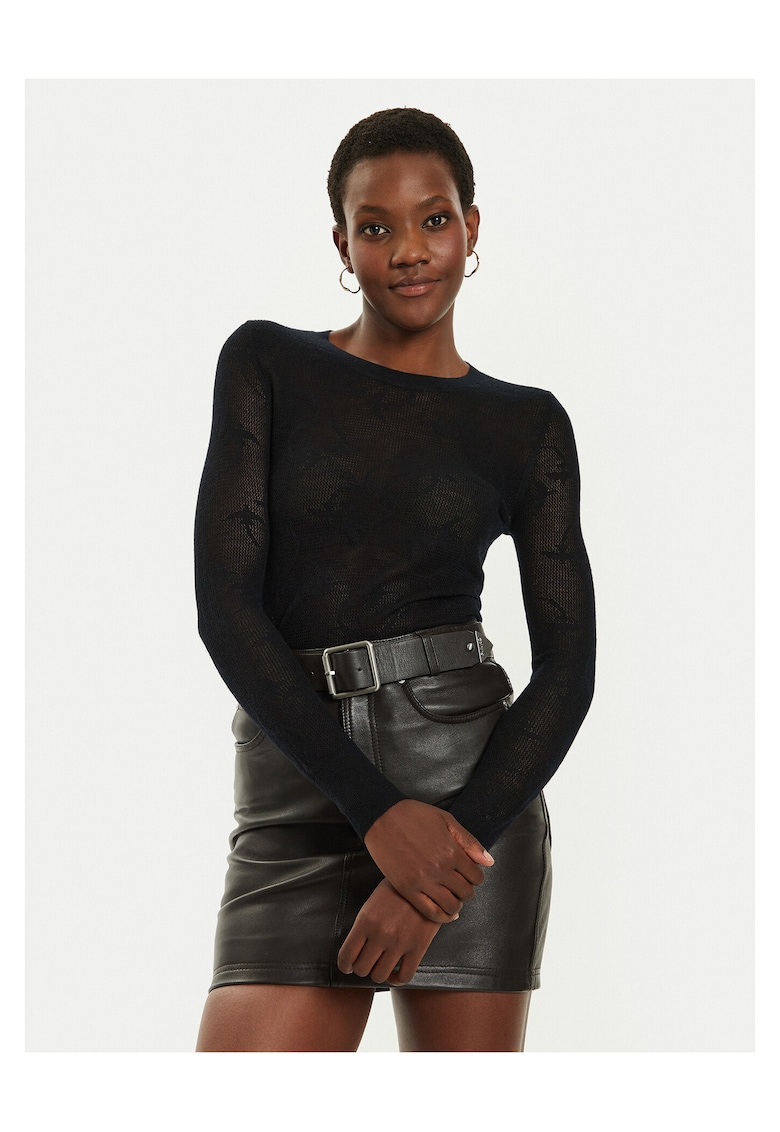 Bluza dama - Lana - negru -