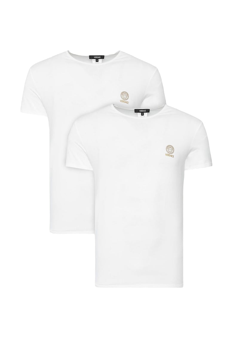 Set 2 tricouri Barbati - Slim fit - Alb - Alb