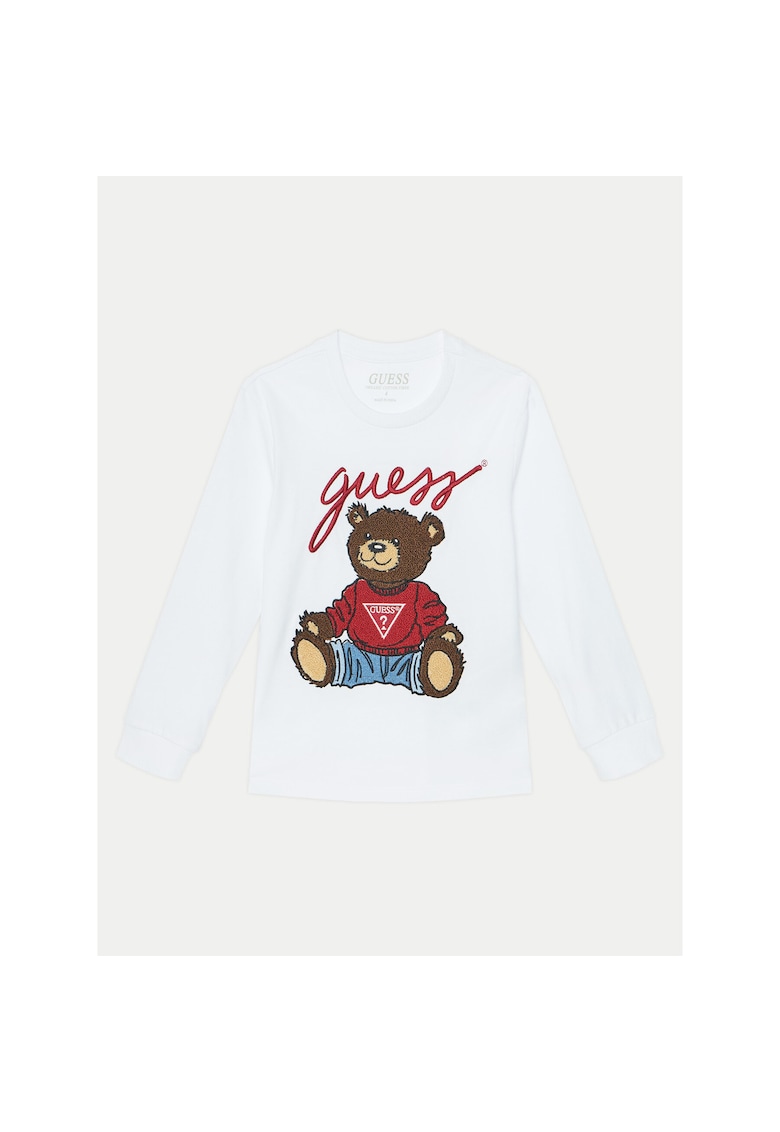 Bluza pentru copii din bumbac - Alb