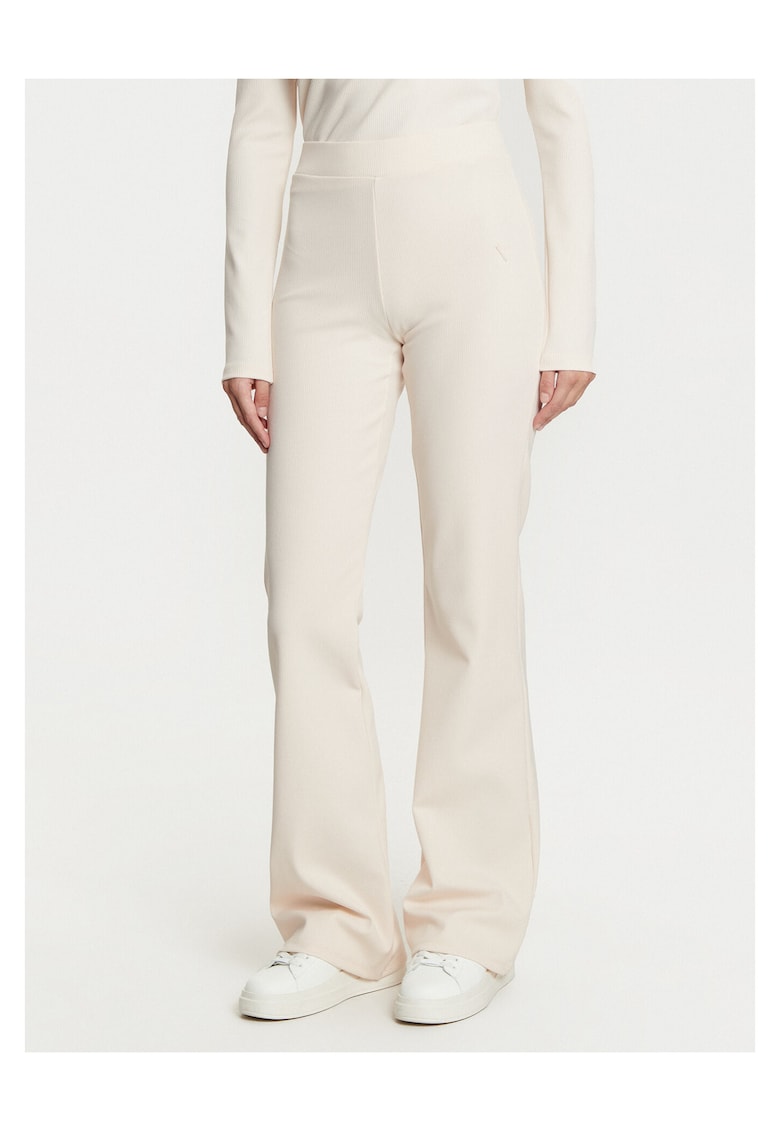 Pantaloni tricotati dama - poliamida - ecru