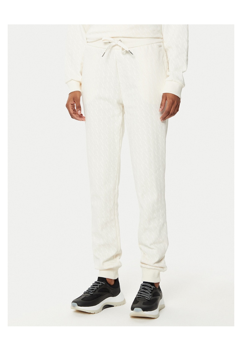 Pantaloni de trening dama - bej - bumbac/poliester