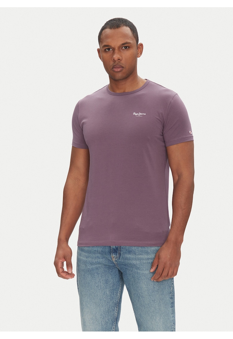 Tricou Barbati - Slim fit - Violet - Bumbac -