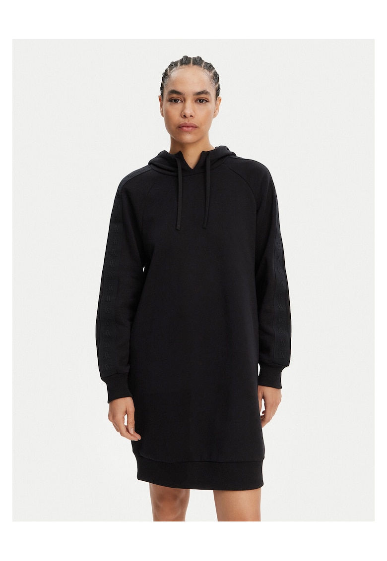 Rochie tricotata - bumbac - negru