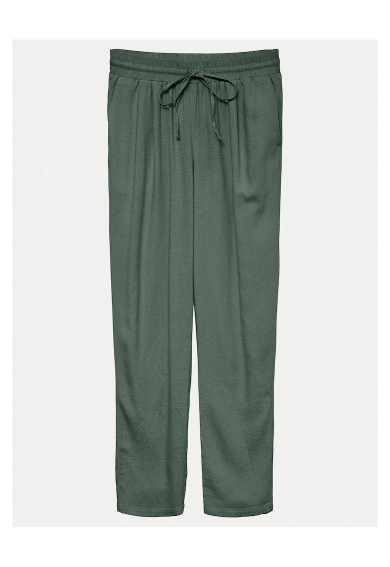 Pantaloni dama - verde - viscoza 55% - in 45%