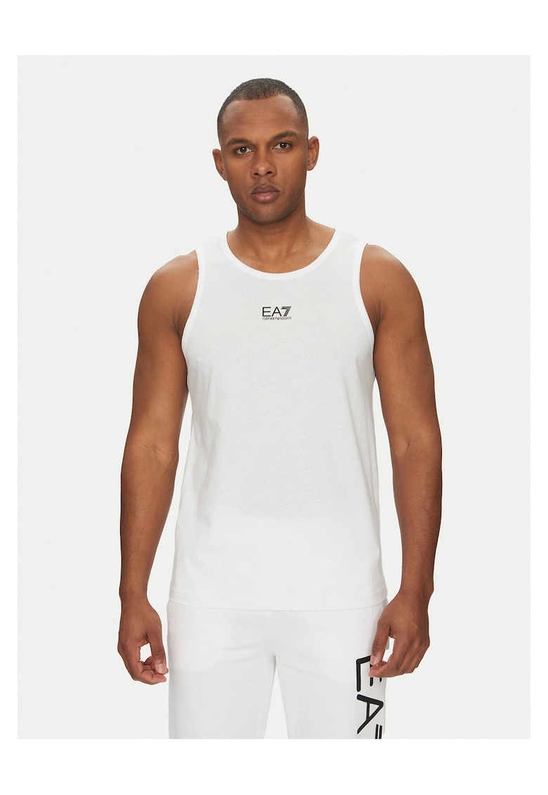 Maiou barbati - bumbac - alb -