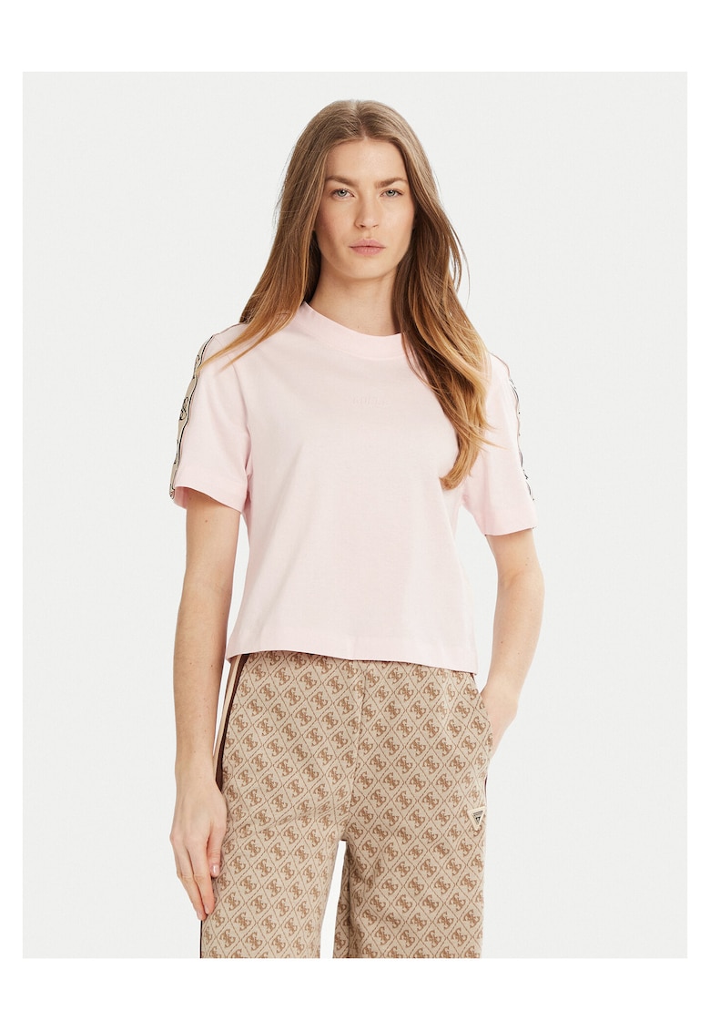 Tricou dama cu detalii logo -
