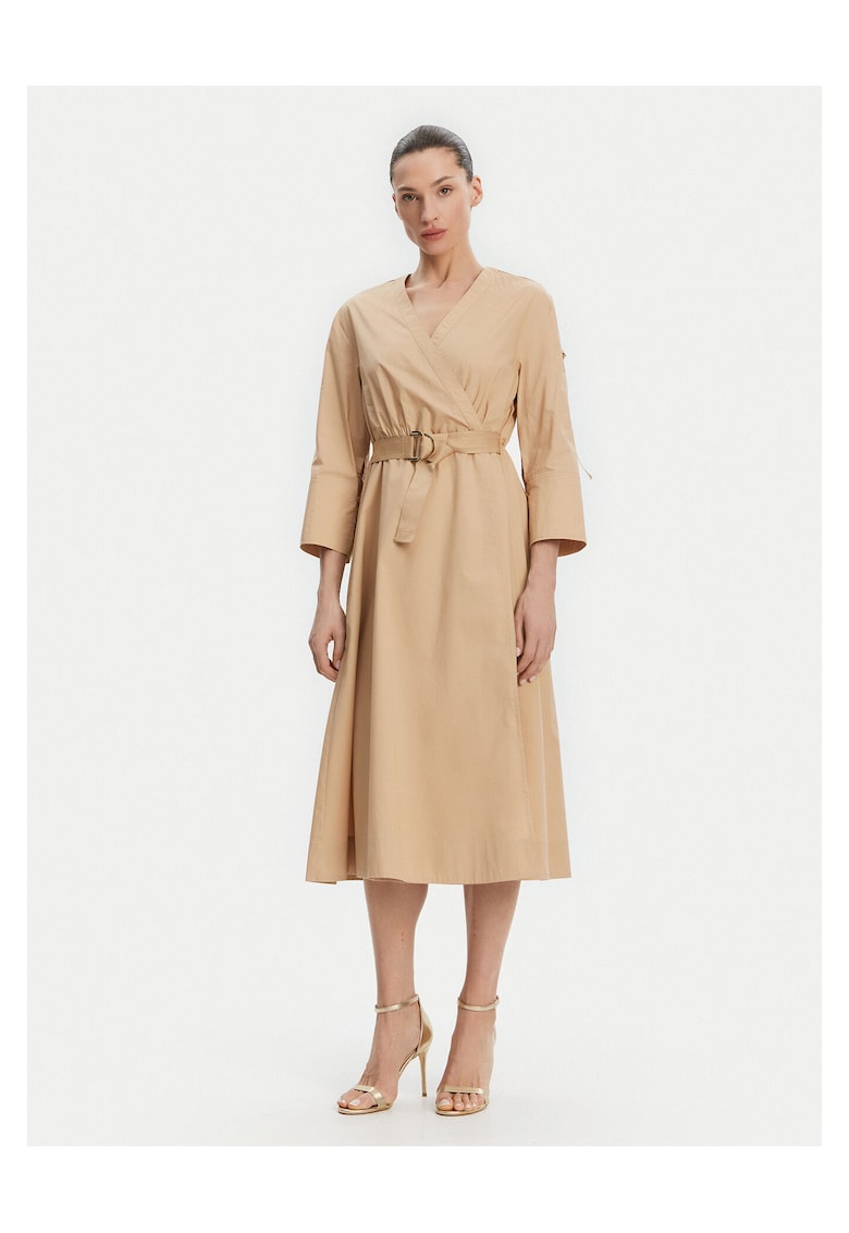 Rochie casual bumbac - bej