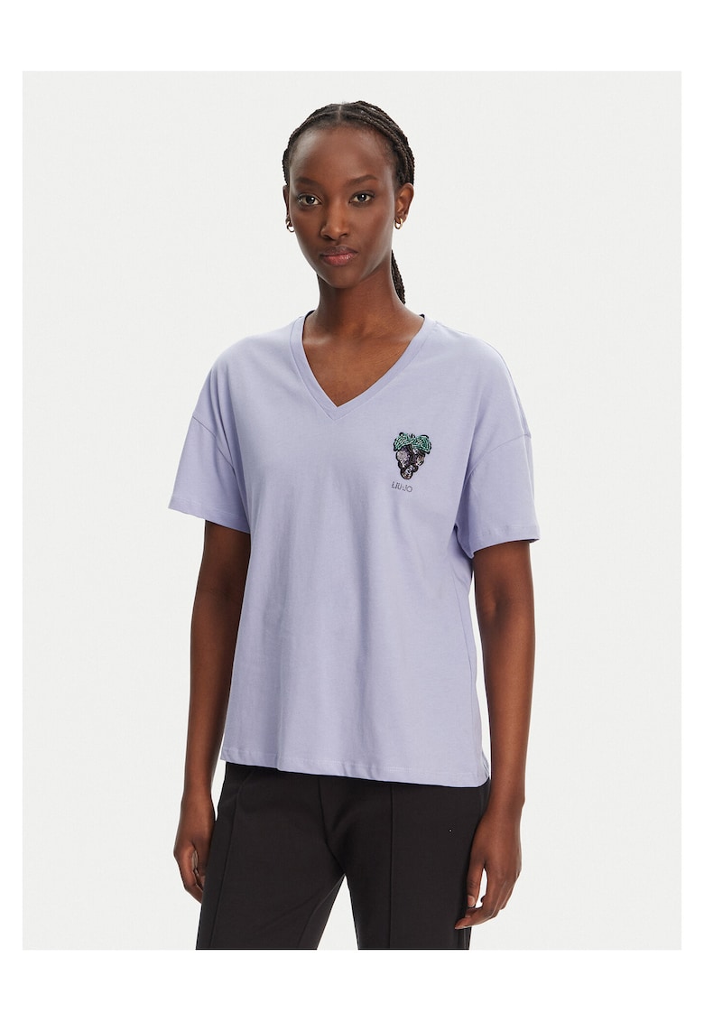 Tricou dama - bumbac - violet