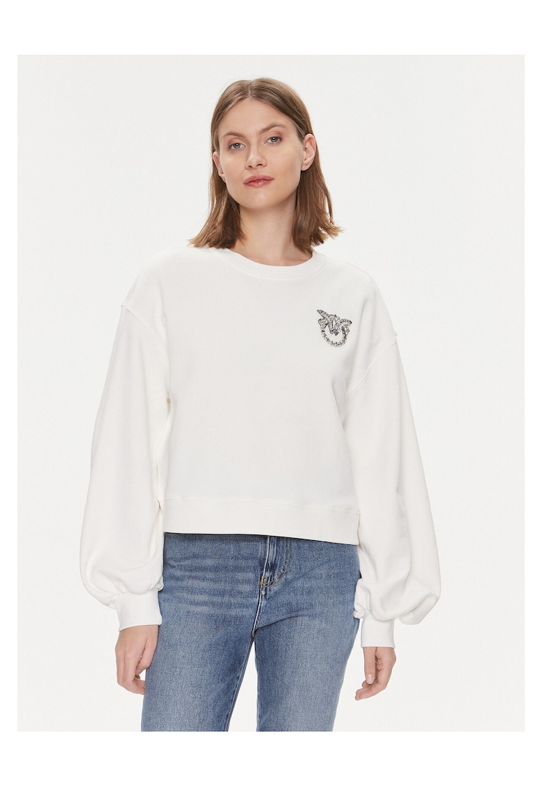 Bluza dama - bumbac - alb -