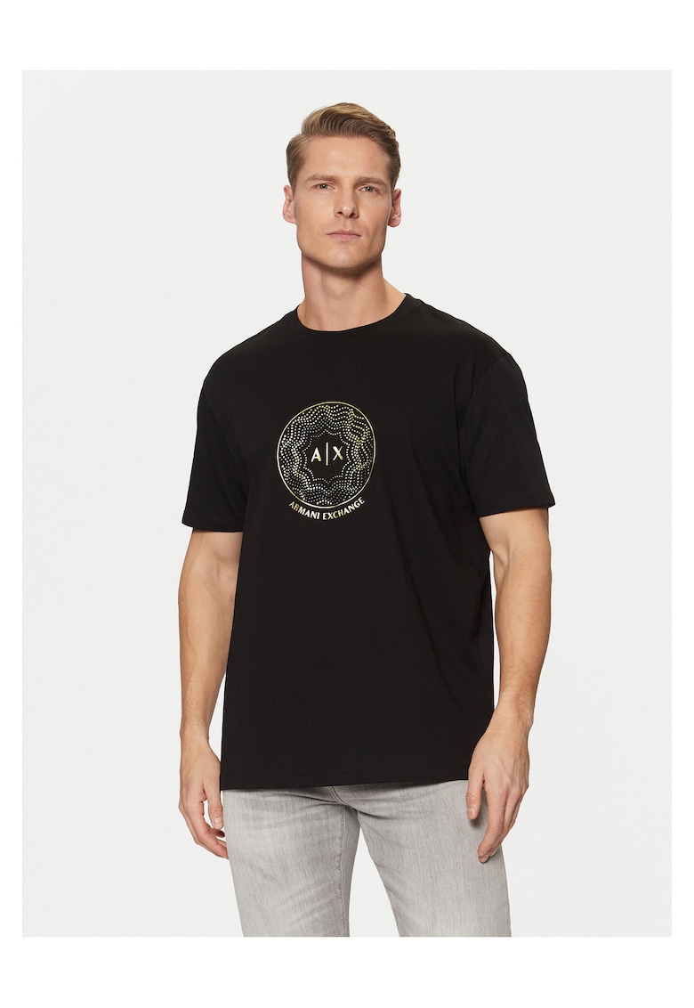 Tricou barbati - bumbac - negru -