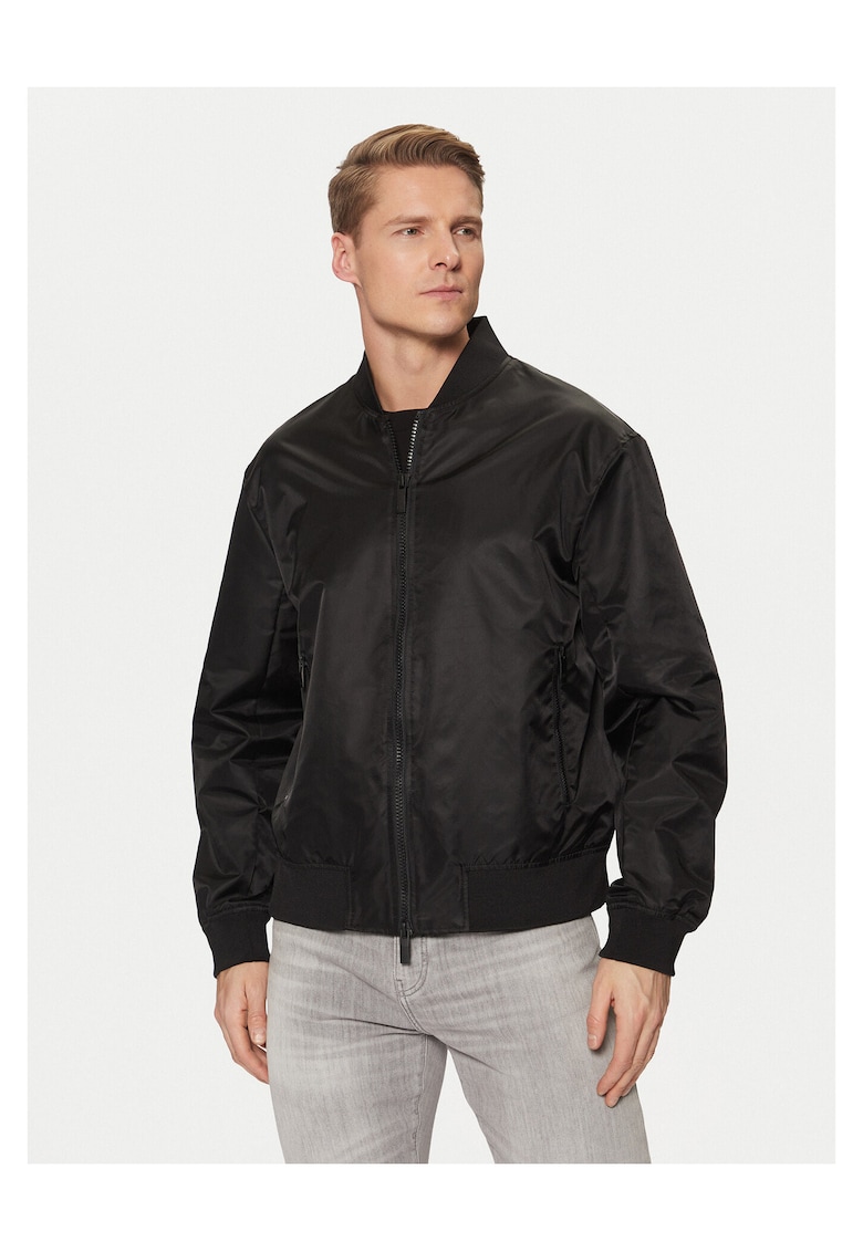 Geaca bomber pentru Barbati - Poliamida - Negru