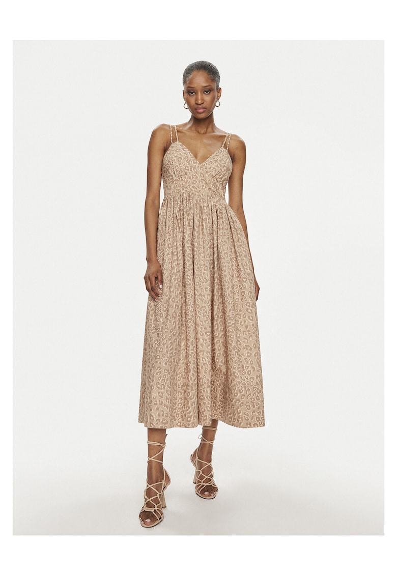 Rochie de vara Femei - 2 piese - Bej - Bumbac -