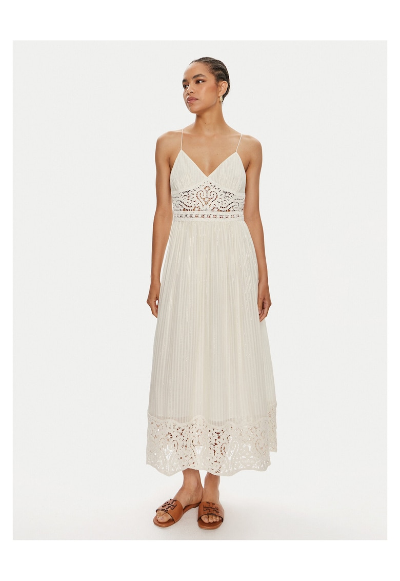 Rochie de vara pentru femei - bumbac - Ecru -