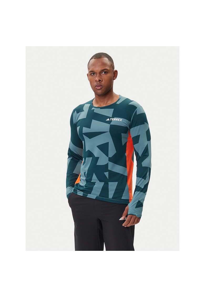Bluza sport barbati - termoactiva - verde - poliester